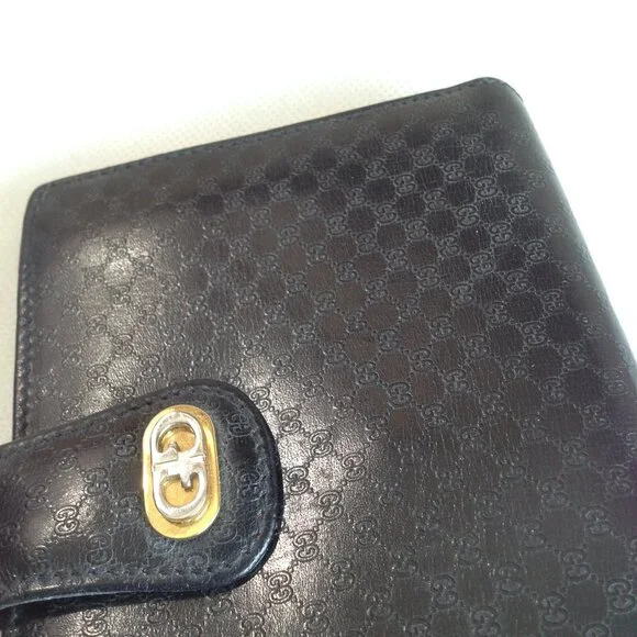 Fabulous Vintage Gucci GG Leather Monogram Clutch Wallet - Picture 6 of 12